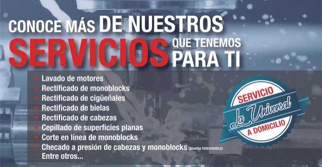 TALLERES DE RECTIFICACION UNIVERSAL - Servicio que tenemos para ti