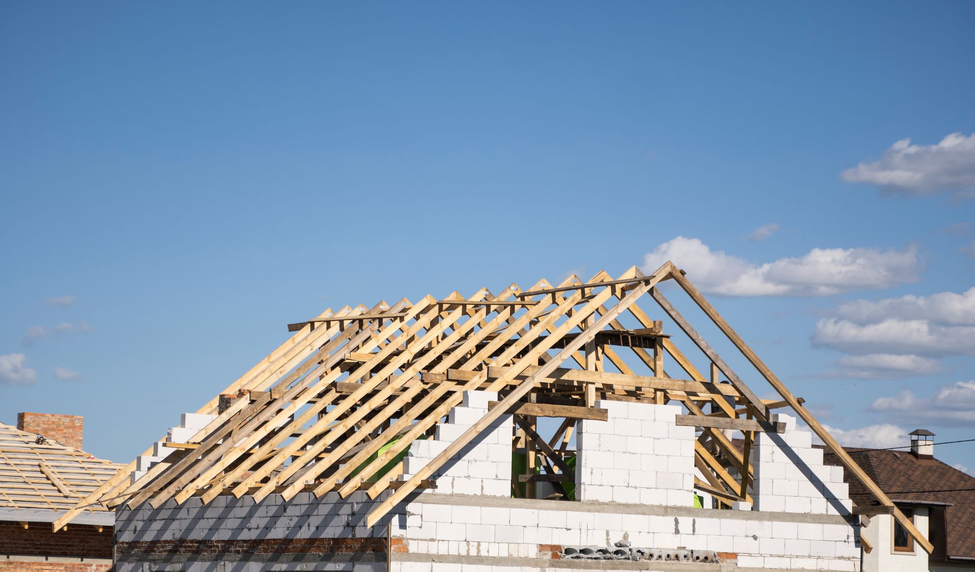 New roof under construction