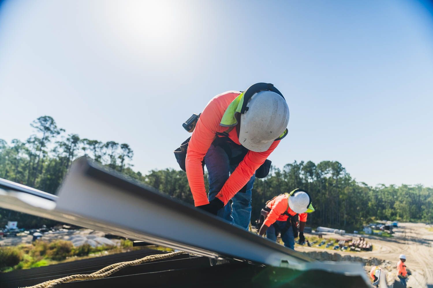 Experts during a residential roofing project in Gainesville, FL.