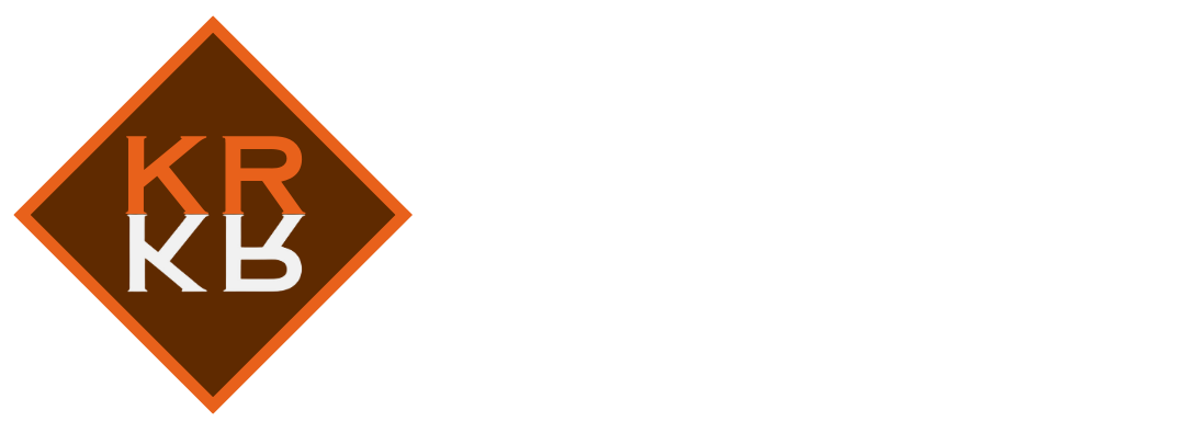 A logo for kr kb is shown on a white background