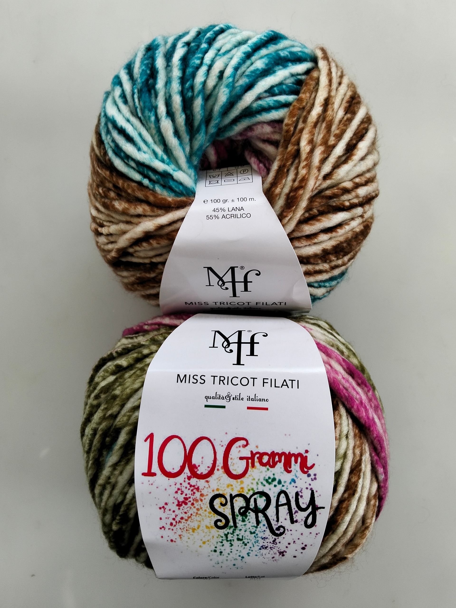 100 grammi spray miss tricot filati