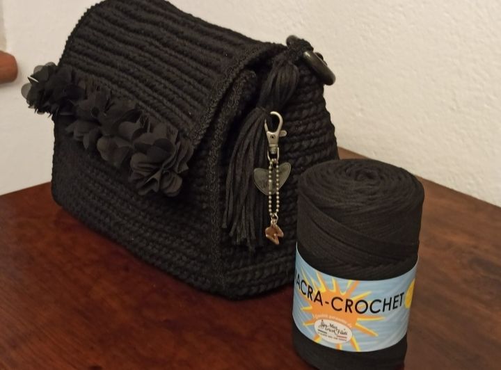 cordino macra crochet per borse tinta unita
