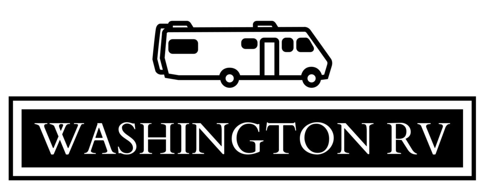 Washington RV logo with a black-and-white RV icon above the text