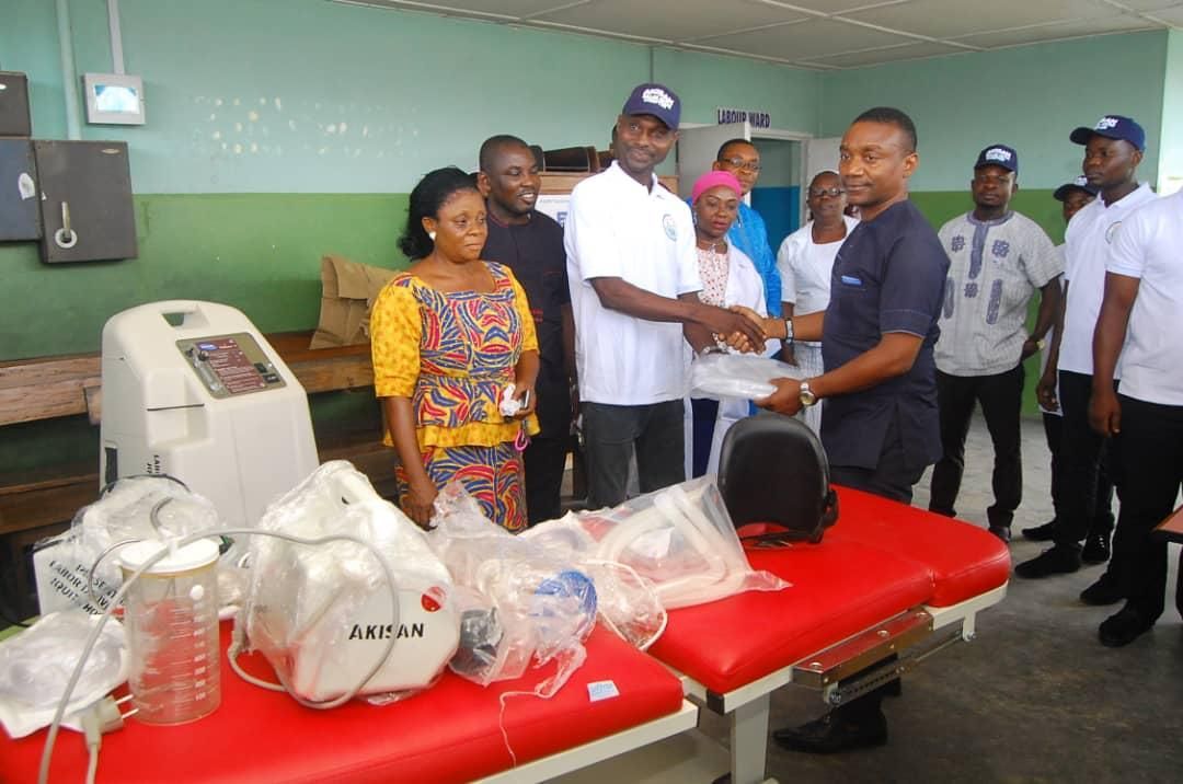  hospital equipment and supplies to Iquita Hospital in Oron