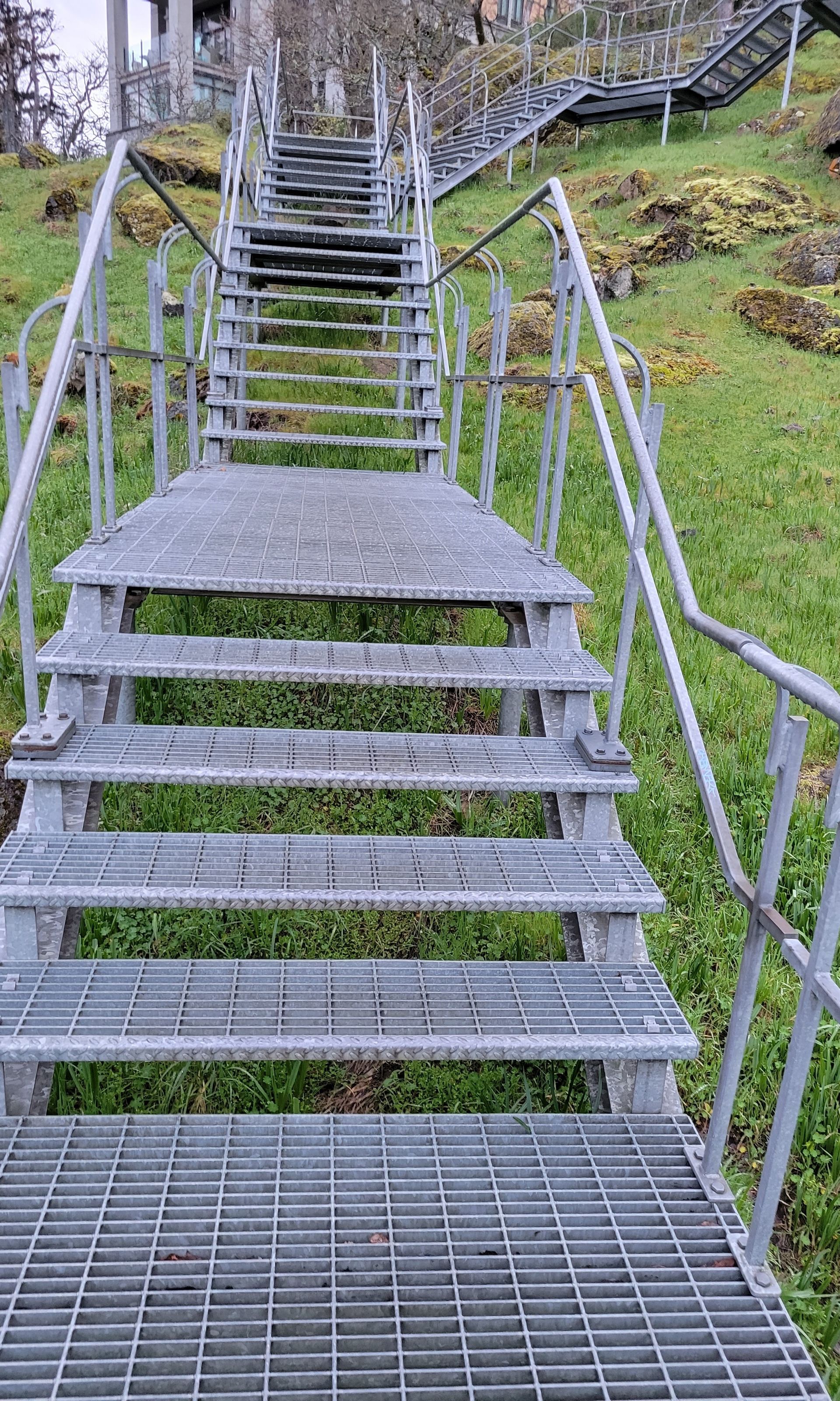 Metal Beach Access Staircase