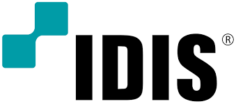 IDIS logo in black with a teal icon on a white background