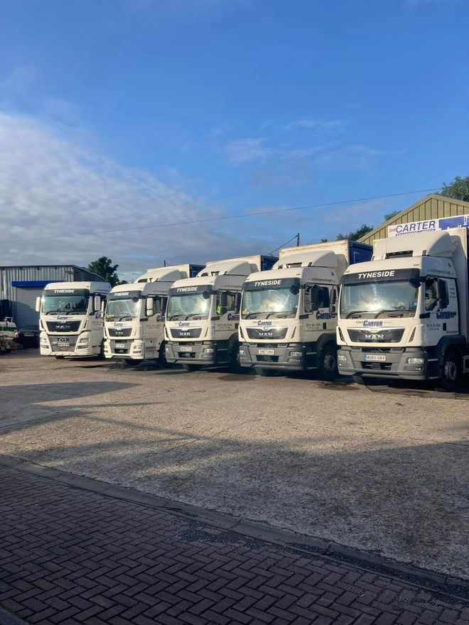 five lorries