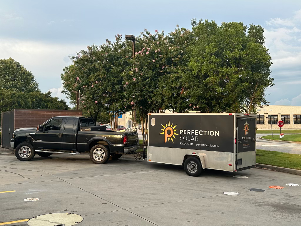 Perfection Solar installation team trailer
