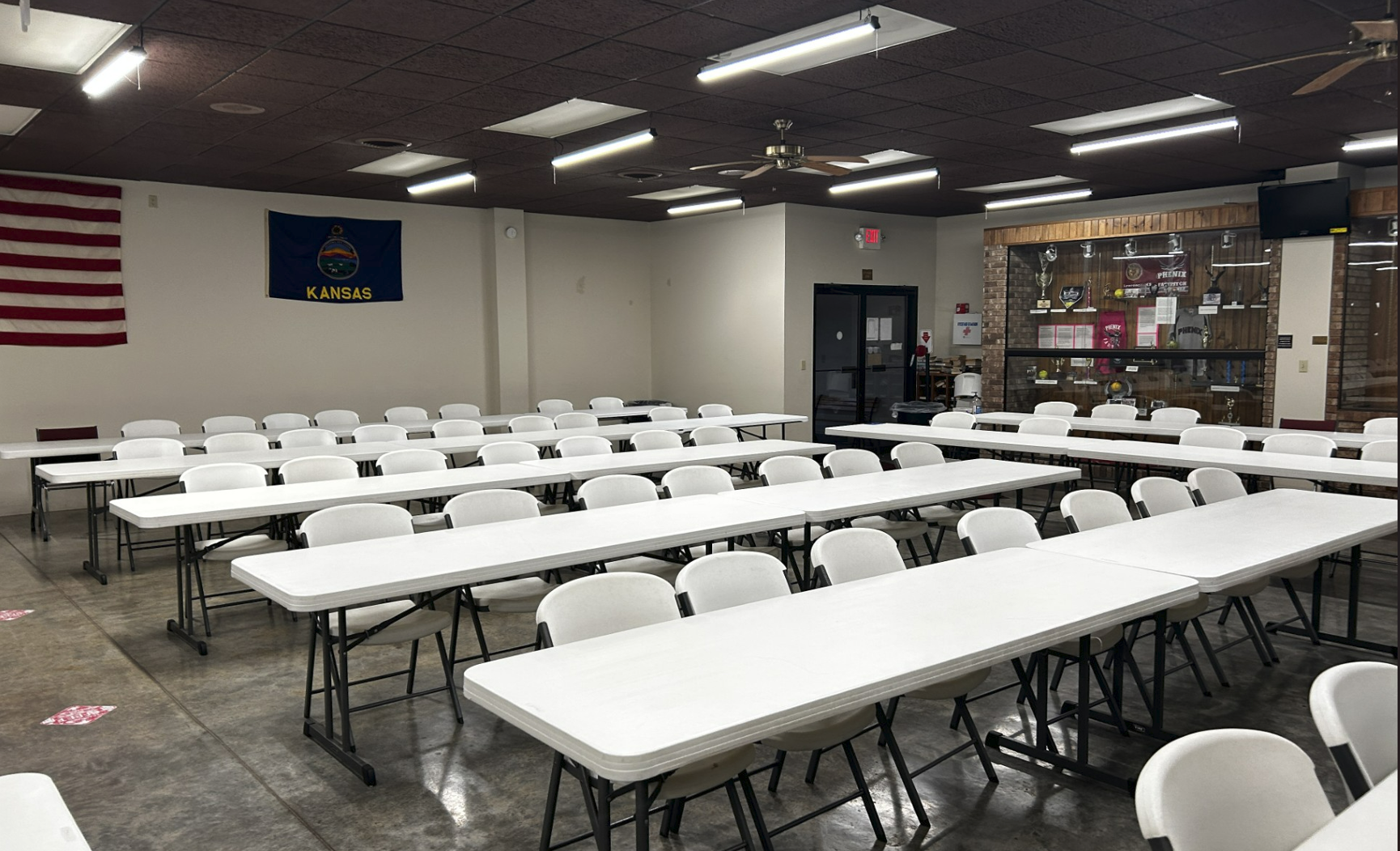 Events - Large room for Rent with Tables and Chairs Lawrence KS Dorsey Liberty Post 14