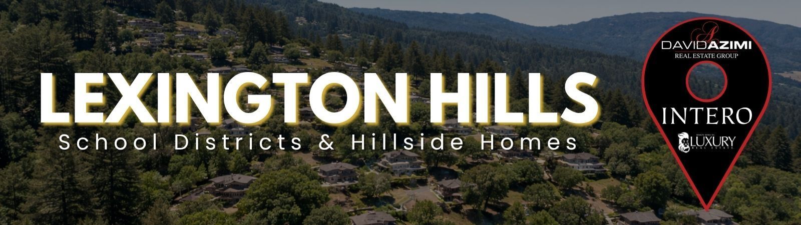 Lexington Hills School Access & Long Term Appeal banner over mountain landscape with circular logo