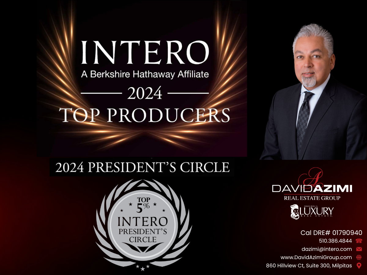 INTERO 2024 Top Producers and President’s Circle award graphic with a suited man portrait on the right