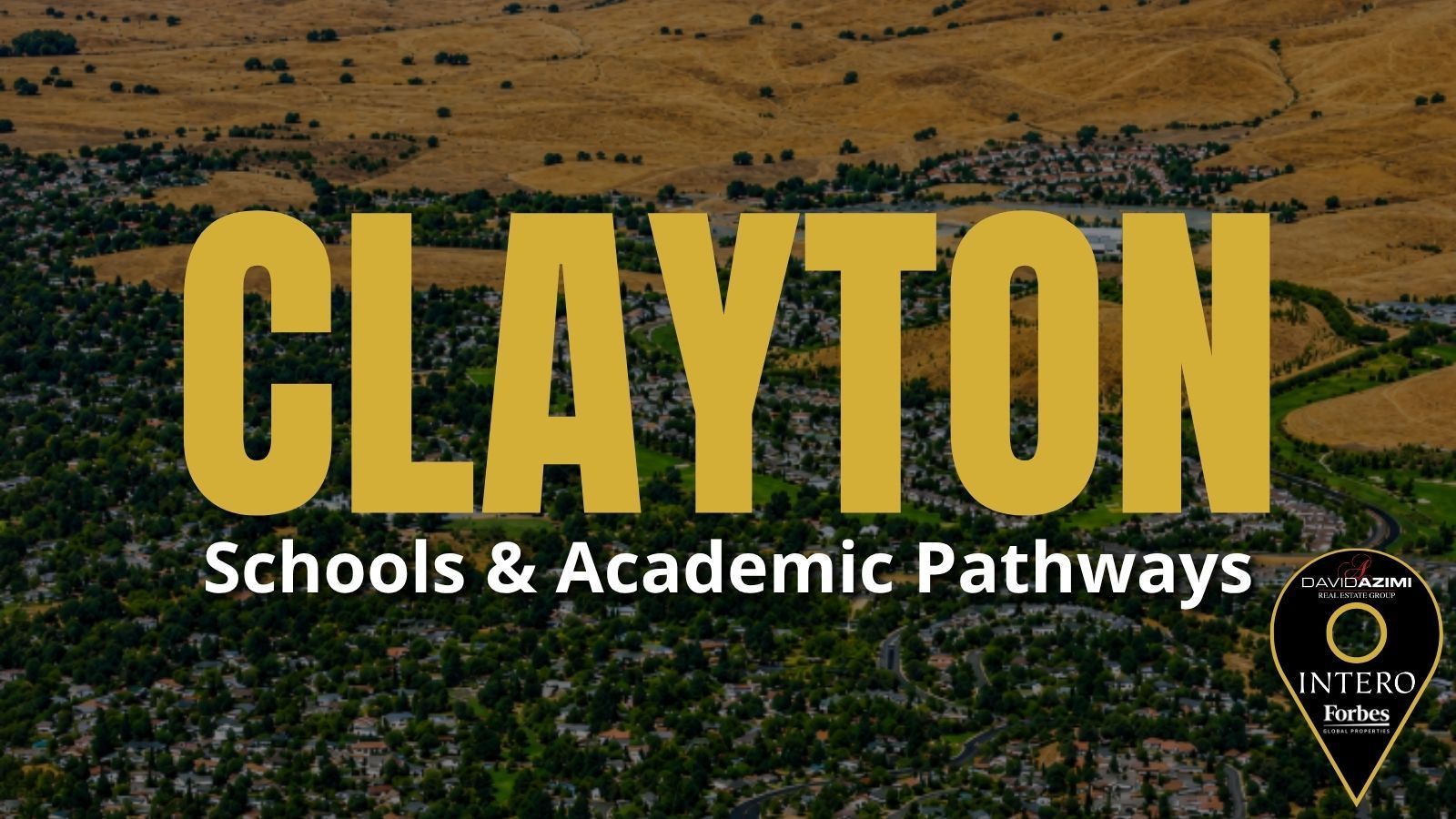 Clayton school campuses, learning programs, and nearby homes throughout the local Contra Costa area.
