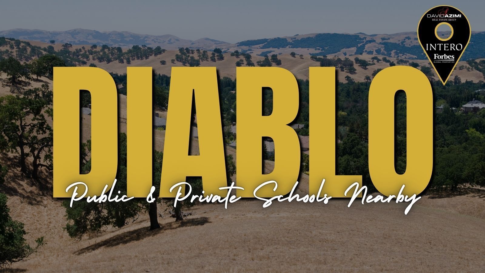 Diablo area schools, academic programs, and nearby homes around the neighboring Danville community.