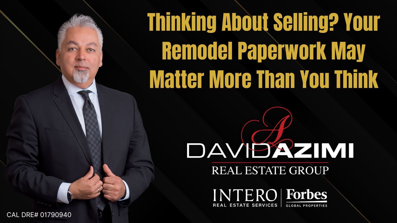 Homeowner reviewing renovation permits and contractor records before preparing a remodeled property