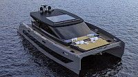 A white boat is floating on top of a body of water.