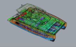 It is a 3d model of a boat that looks like a tank.
