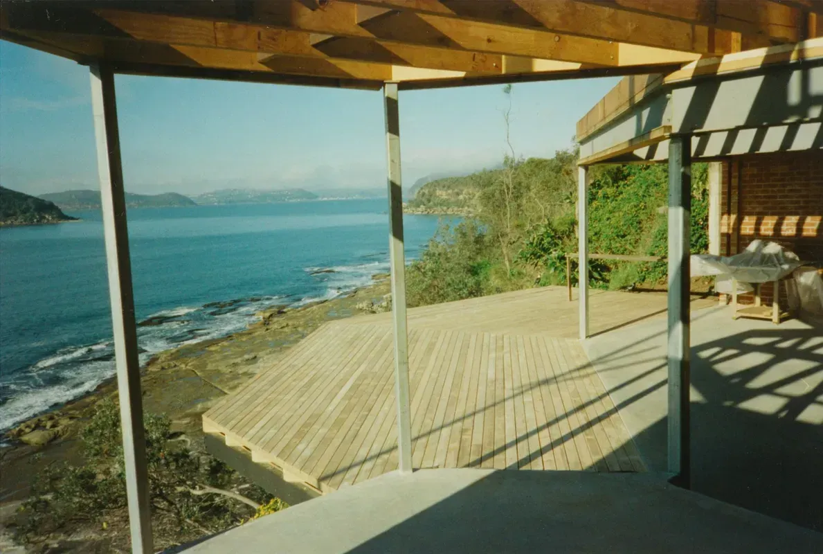 Oceanfront Patio with Wooden Deck — Boyne Building & Renovations in Ponto, NSW