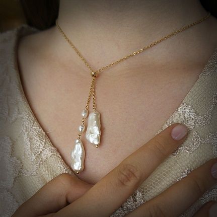 Collar de plata bañado en oro