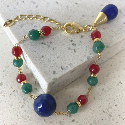 Pulsera de plata 925 con baño de oro 18k
