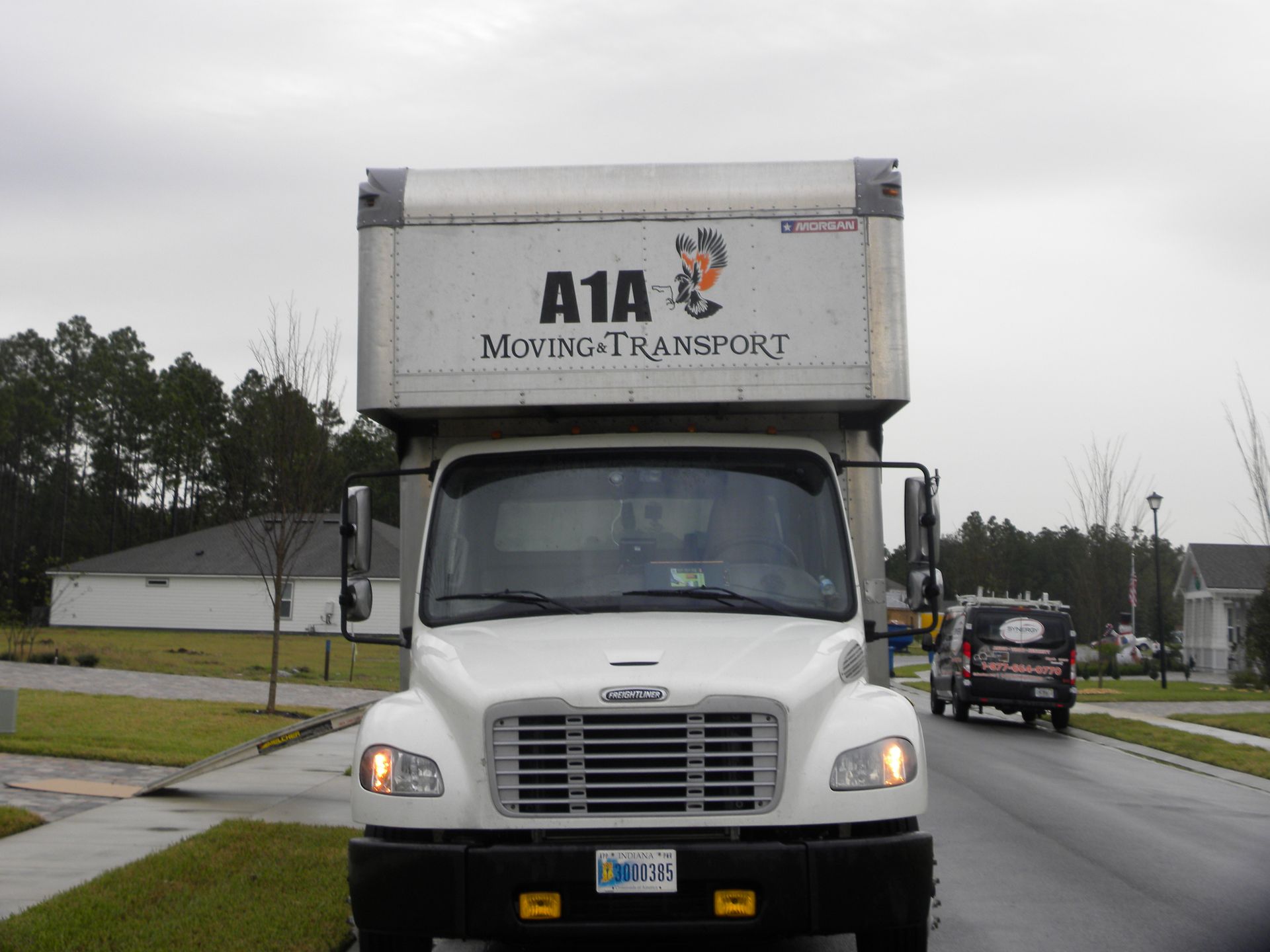 Storage Near You in Jacksonville, FL White moving truck with