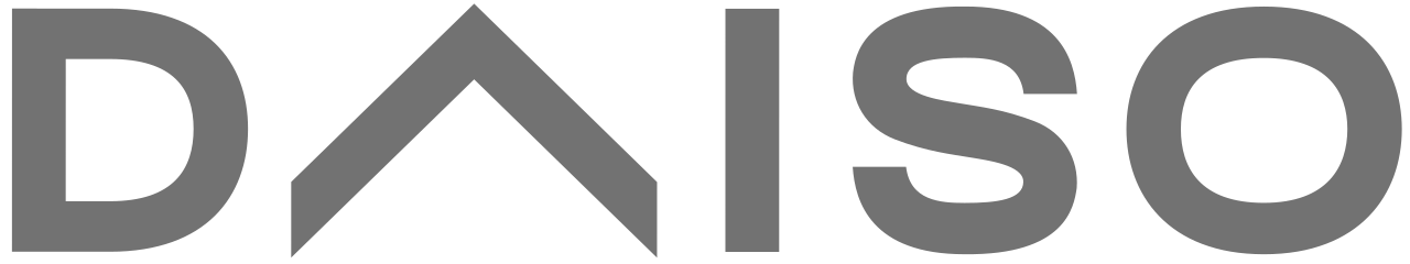A close up of the daiso logo on a white background.