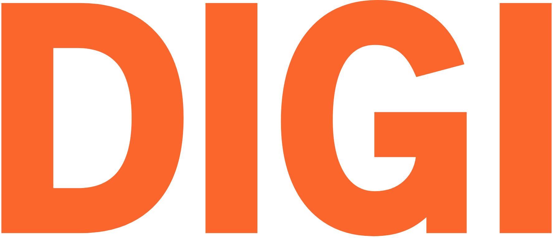 A logo for a company called Digital Commodities with a globe in the middle.