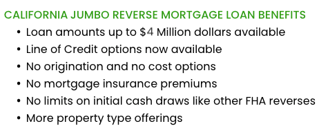 refinance a jumbo reverse mortgage in Dana Point California
