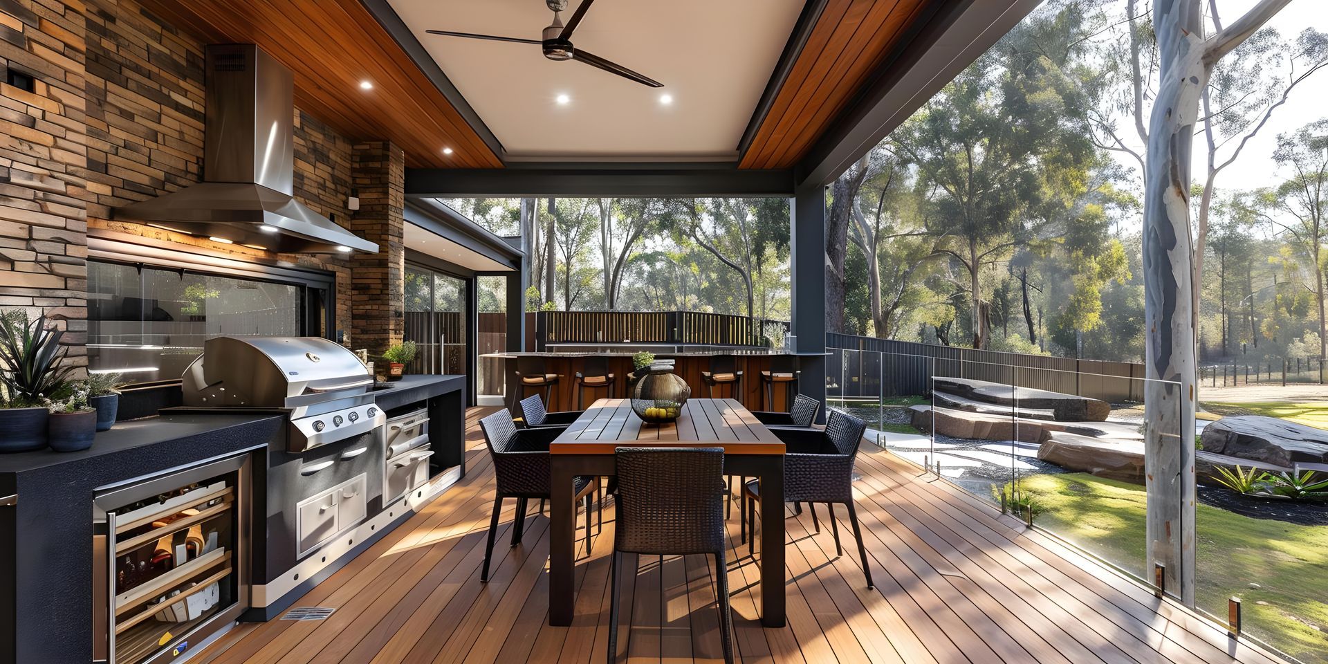 Out door Kitchen Decking