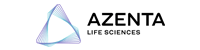 Logo for Azenta Life Sciences featuring a blue and purple geometric triangle design next to the company name.