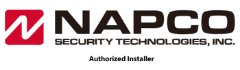 NAPCO Security Technologies, Inc. logo with “Authorized Installer” text in red, black, and white