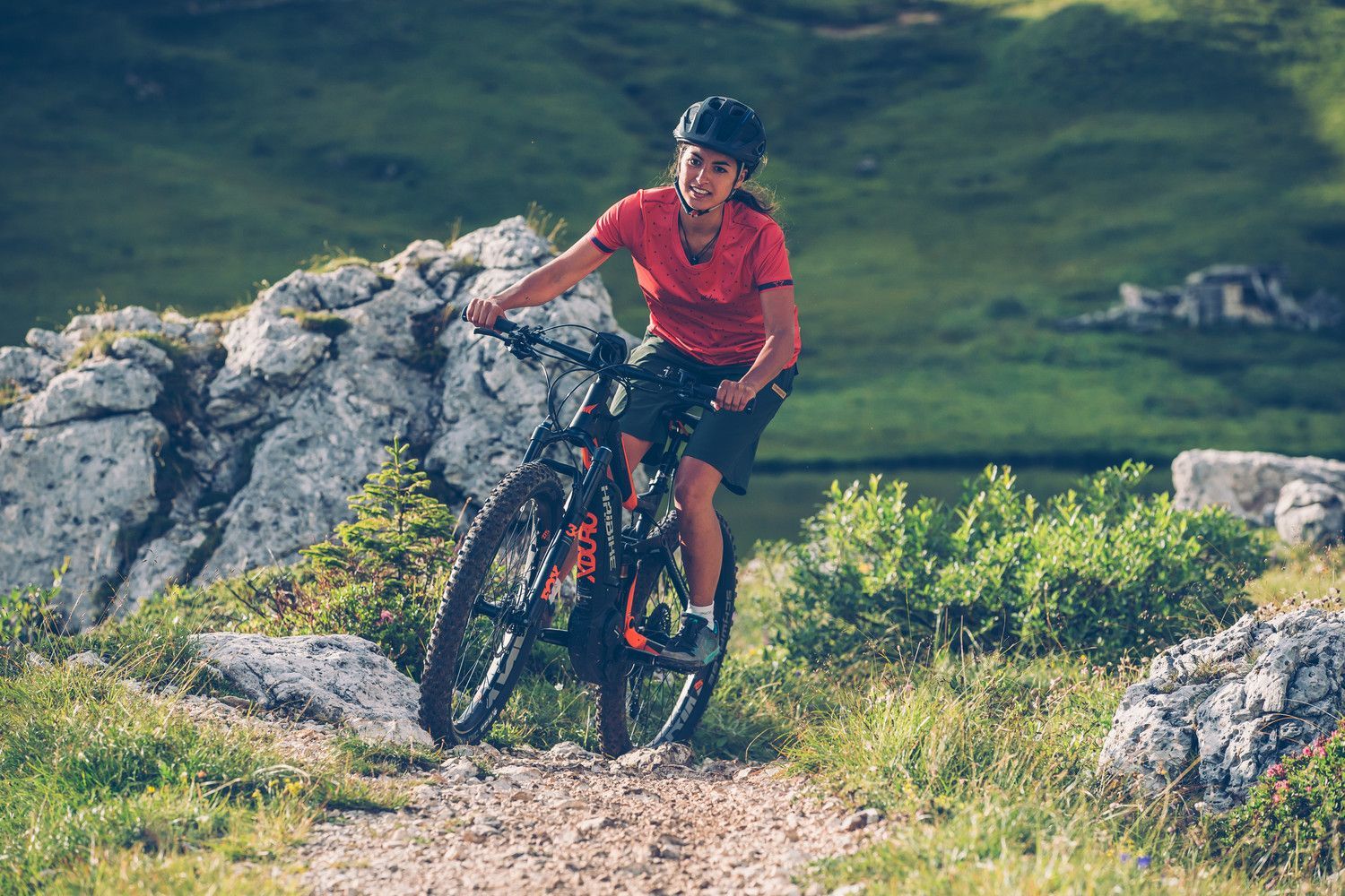 Mountainbikerin