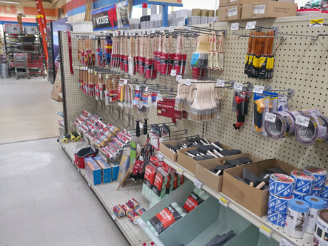 Frost Lumber Co Inc hardware aisle, 511 W 7th St Thibodaux Louisiana