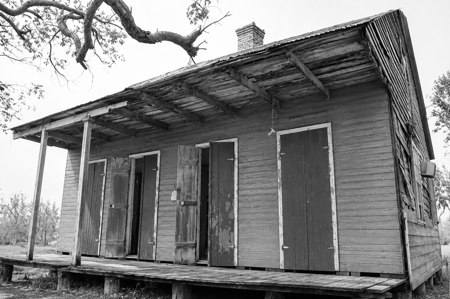 Historic Valence House, built around 1870, in Grand Isle, Louisiana