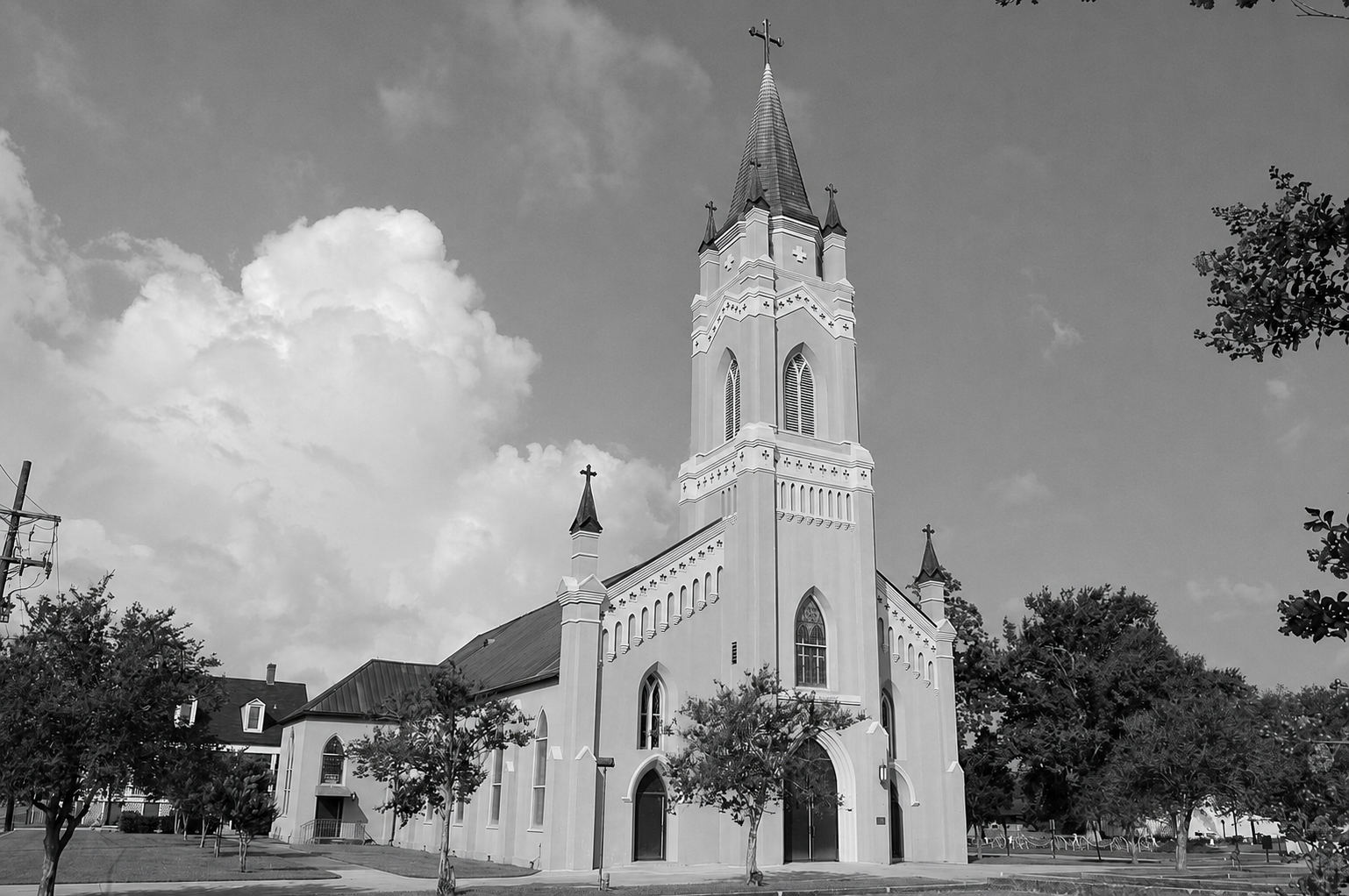 St. Philomene Catholic Church and Rectory in Labadieville, Louisiana