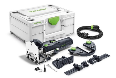 A circular saw is sitting on top of a white box.