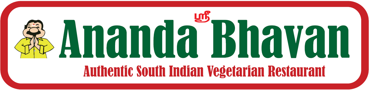 Red and green Bhavan logo with a small chef icon and the text “Authentic South Indian Vegetarian Restaurant”