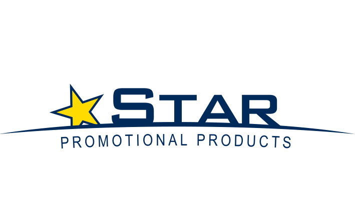 Star Promotional Products logo with yellow star and blue text on white background