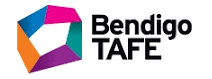 Bendigo TAFE logo with multicolored geometric icon and black text
