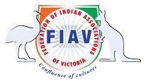 FIAV logo with red text in a shield, flanked by white elephants, on a white background