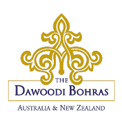 Gold emblem above “The Dawoodi Bohras Australia & New Zealand” text on white background