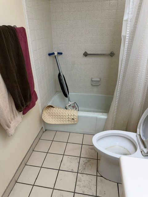 Before bathroom remodeling