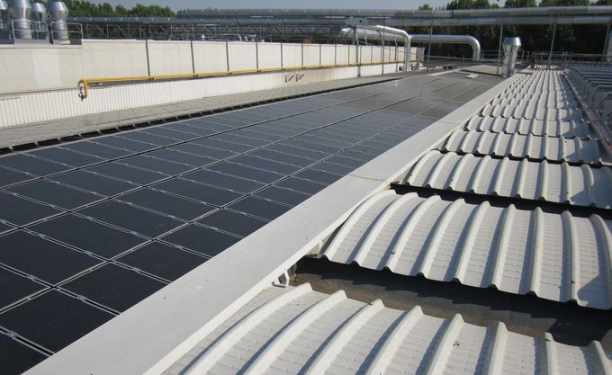 copertura con pannelli