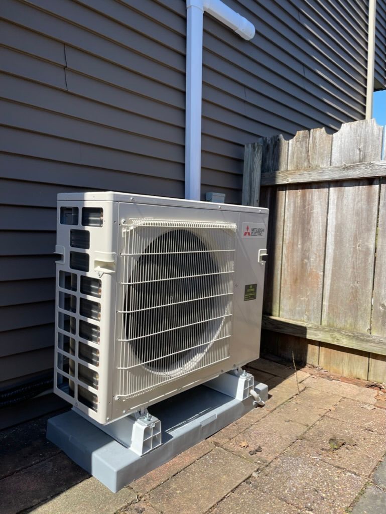 Heat pump installation completed by Elite Comfort Heating & Cooling in the Lehigh Valley