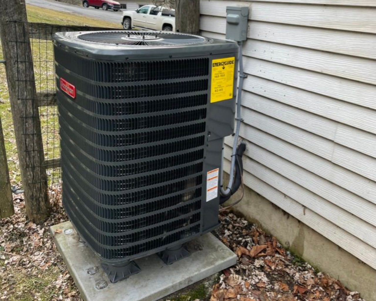 Heat pump serviced by Elite Comfort Heating & Cooling in the Lehigh Valley, Pennsylvania