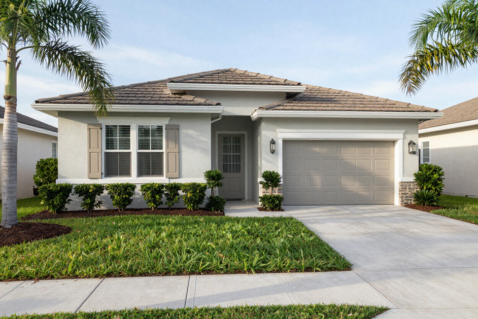 Well-maintained single-family home in a Florida neighborhood