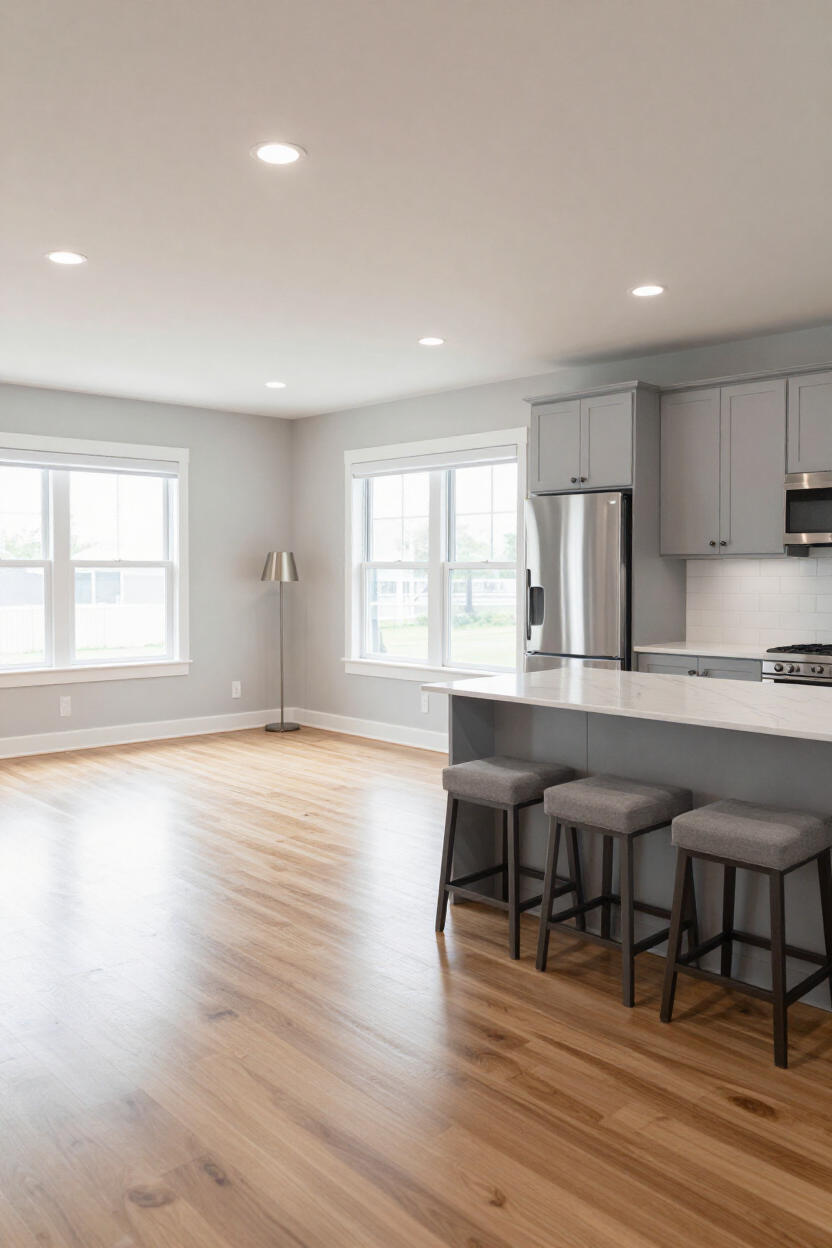 Clean move-in-ready single-family home interior