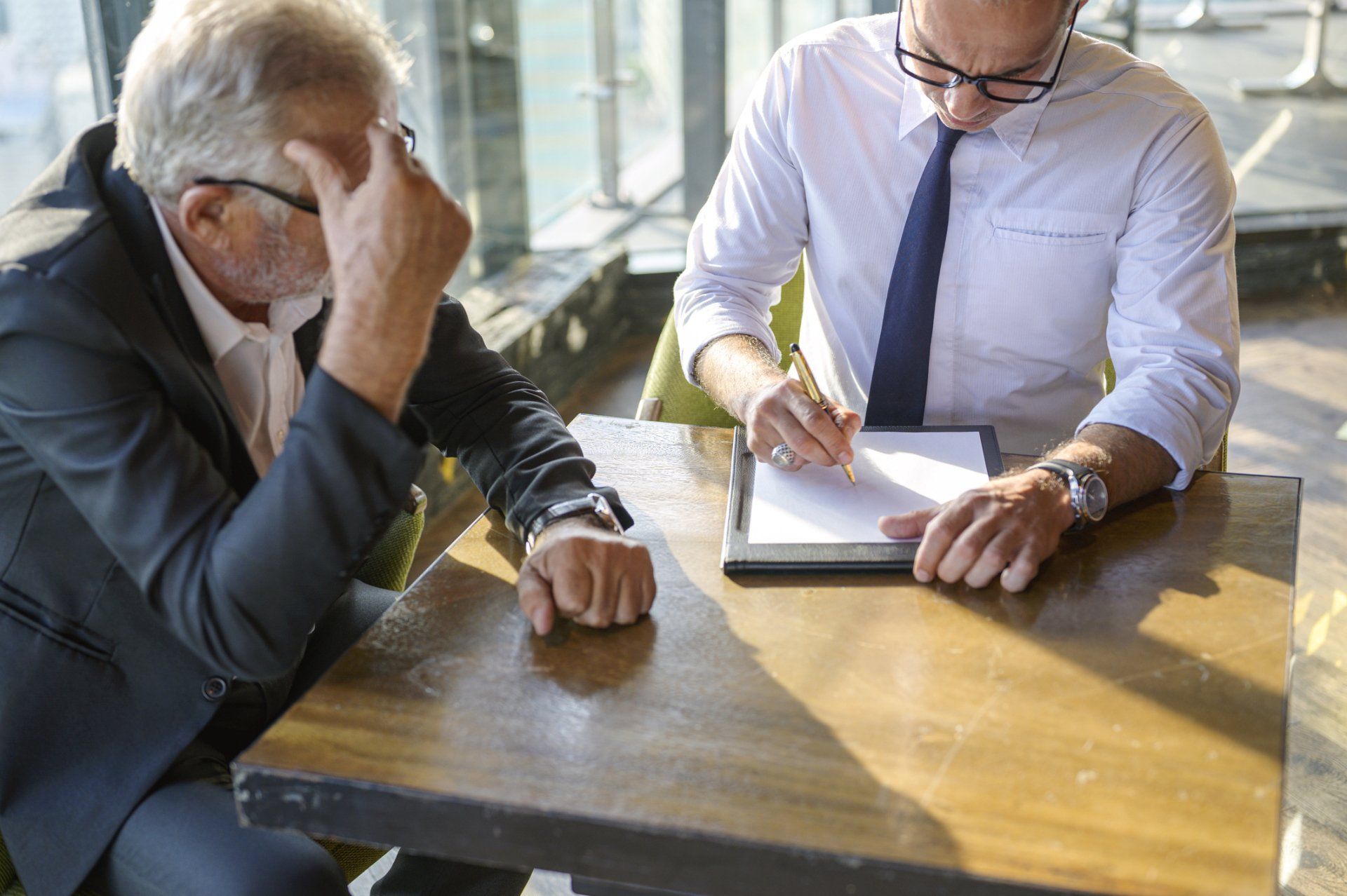 Lawyer With Client - Fort Worth, TX - J. Don Carter & Associates, P.C. Lawyer With Client - Fort Worth, TX - J. Don Carter & Associates, P.C.