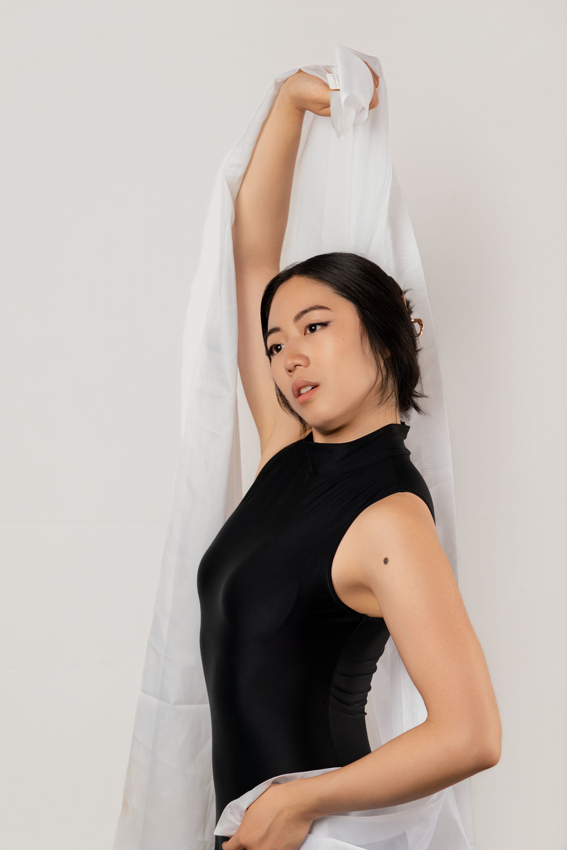 Minnie Lee beauty model headshot photographed by Photos by Orion Mckinley Phillips II— NYC model for beauty, skincare, and lifestyle campaigns.