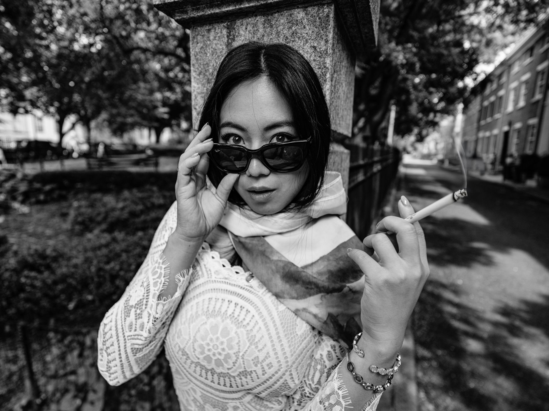 Minnie Lee in Retro editorial