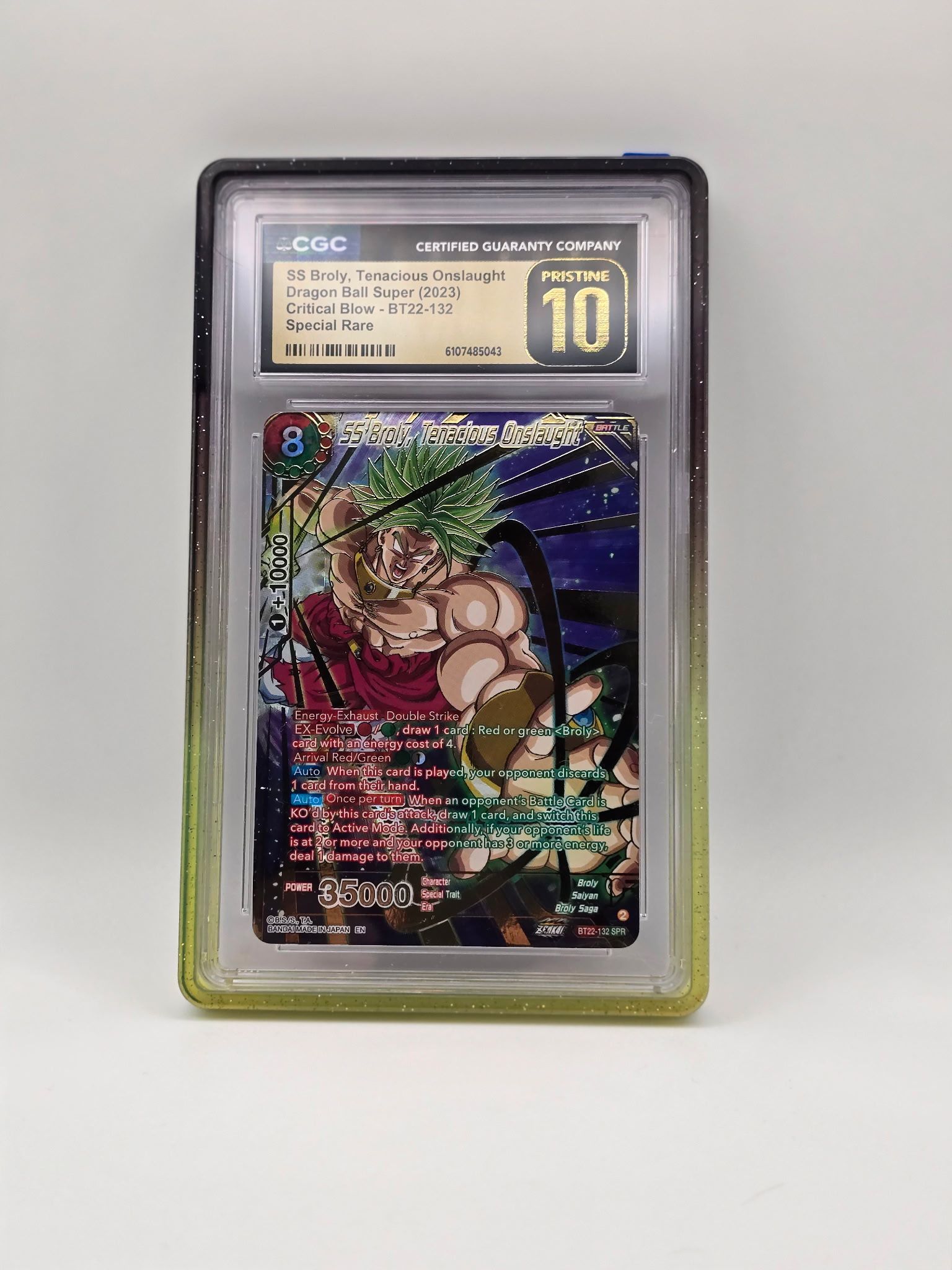 SS Broly Tenacious Onslaught BT22-132 CGC Pristine 10